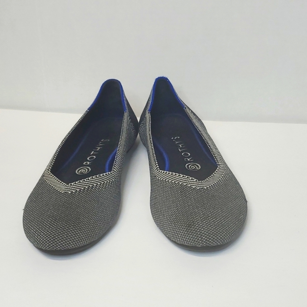 Rothy's Black and Blue Flats
